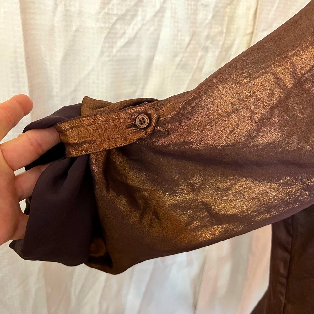 Metallic Button down - Picture 3 of 5